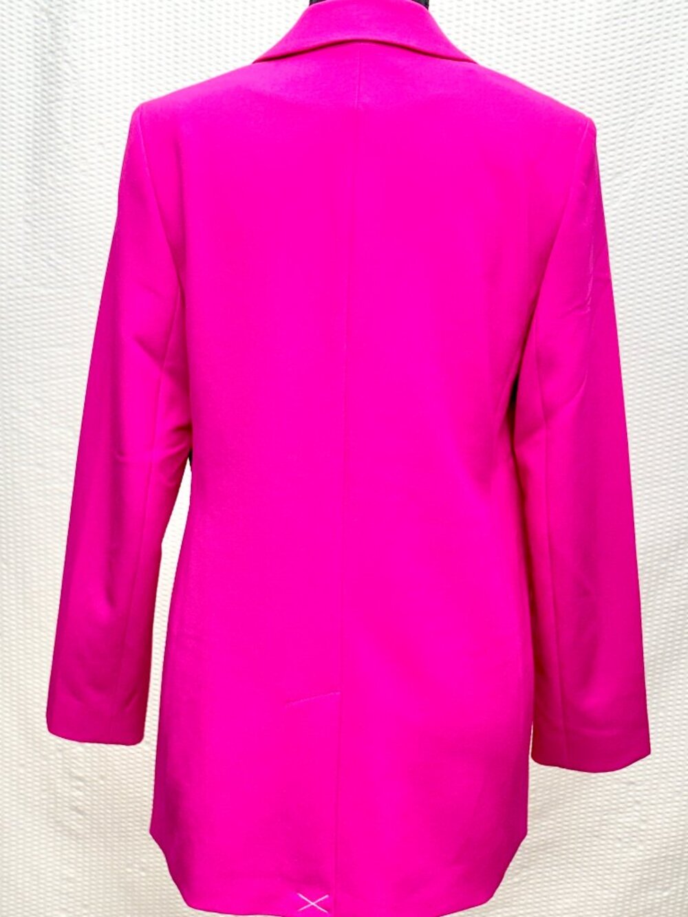Express Fuchsia Lined Blazer Women’s Sz S NWT Tailored Stretch Pink Jacket - Picture 2 of 4